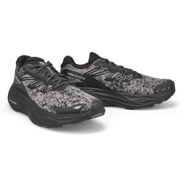 Mens Aero Glide 2 Energy Foam Performance Runner - Black/Phantom/Blue