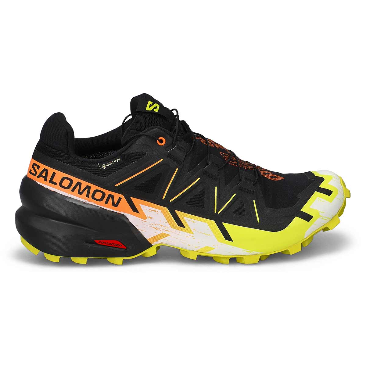 Men's Speedcross 6 GTX Waterproof Performance Sneaker - Black/ Sulphur Spring/ Bird of Paradise