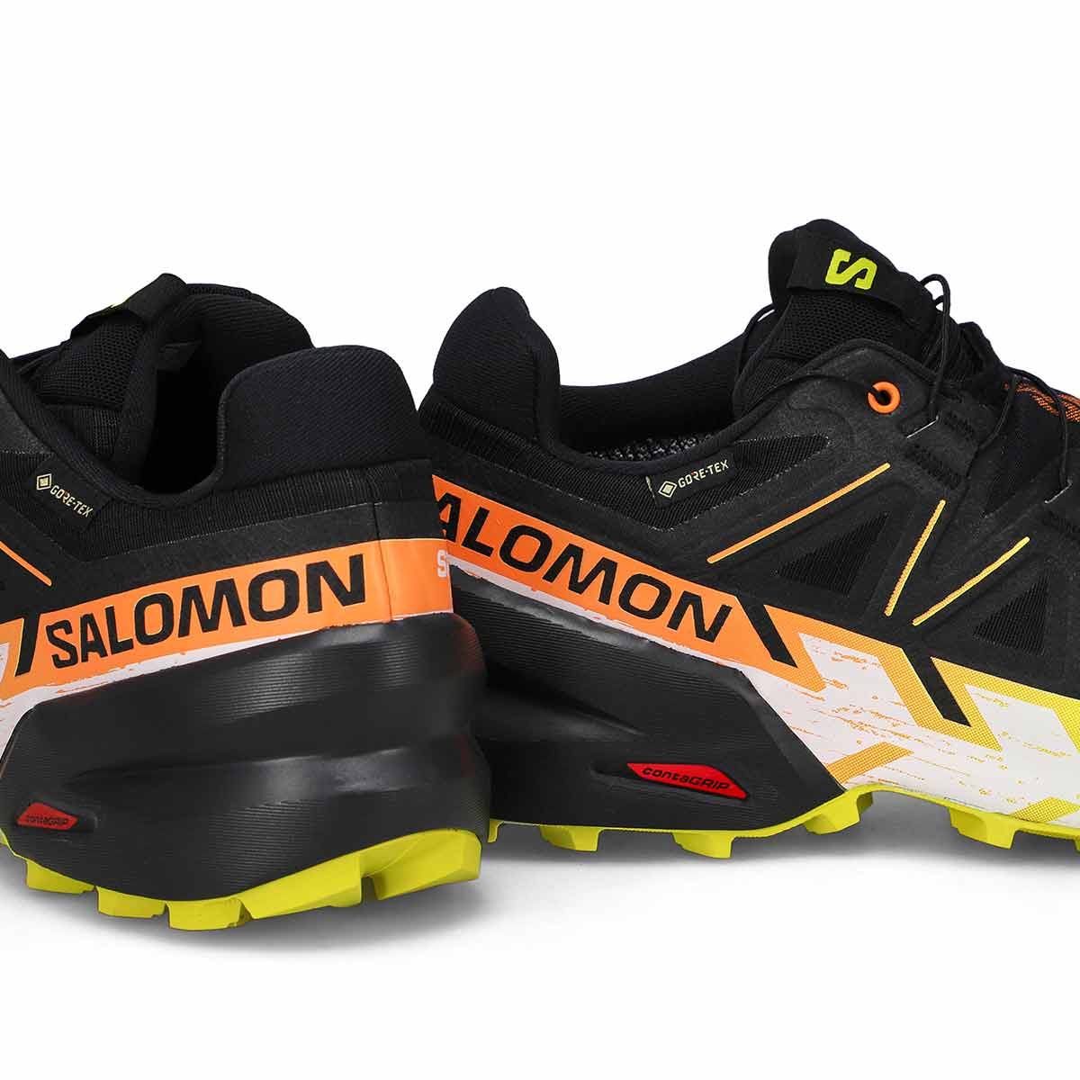 Men's Speedcross 6 GTX Waterproof Performance Sneaker - Black/ Sulphur Spring/ Bird of Paradise