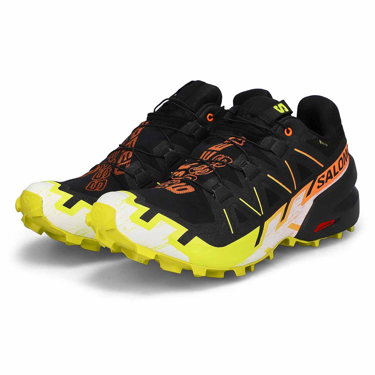Men's Speedcross 6 GTX Waterproof Performance Sneaker - Black/ Sulphur Spring/ Bird of Paradise