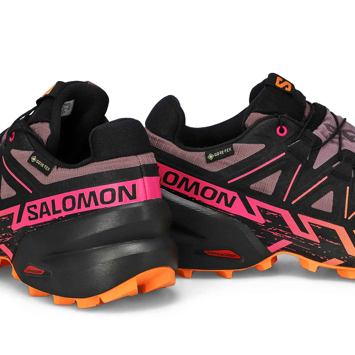 Women's Speedcross 6 GTX Waterproof Performance Sneaker - Black/ Sulphur Spring/ Bird of Paradise
