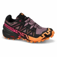 Women's Speedcross 6 GTX Waterproof Performance Sneaker - Black/ Sulphur Spring/ Bird of Paradise