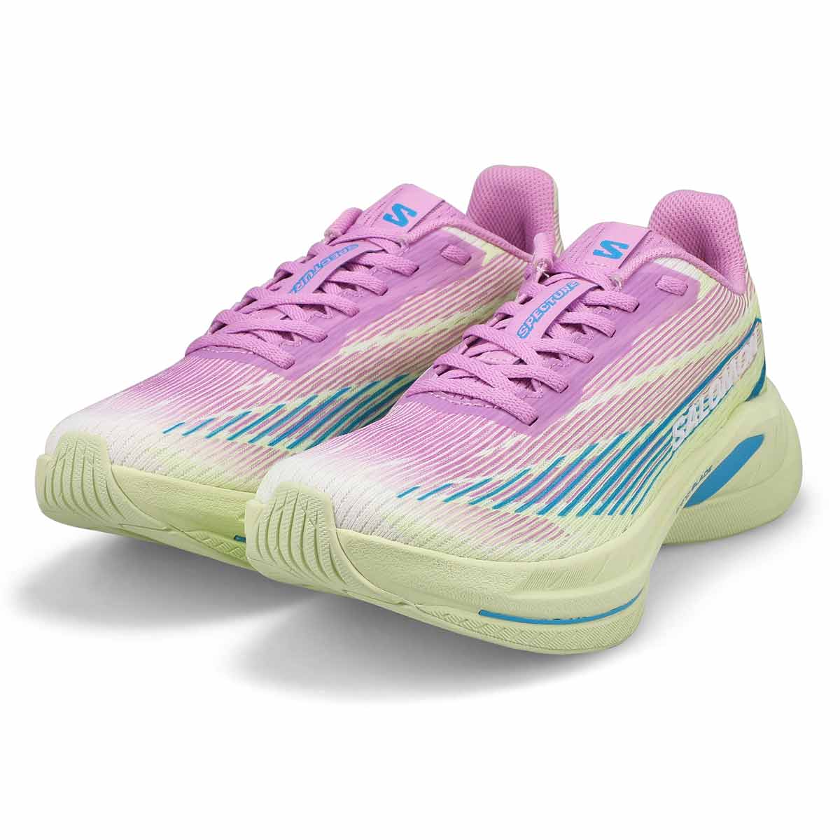 Baskets de performance à lacets SPECTUR 2, violet/vert/bleu, femmes