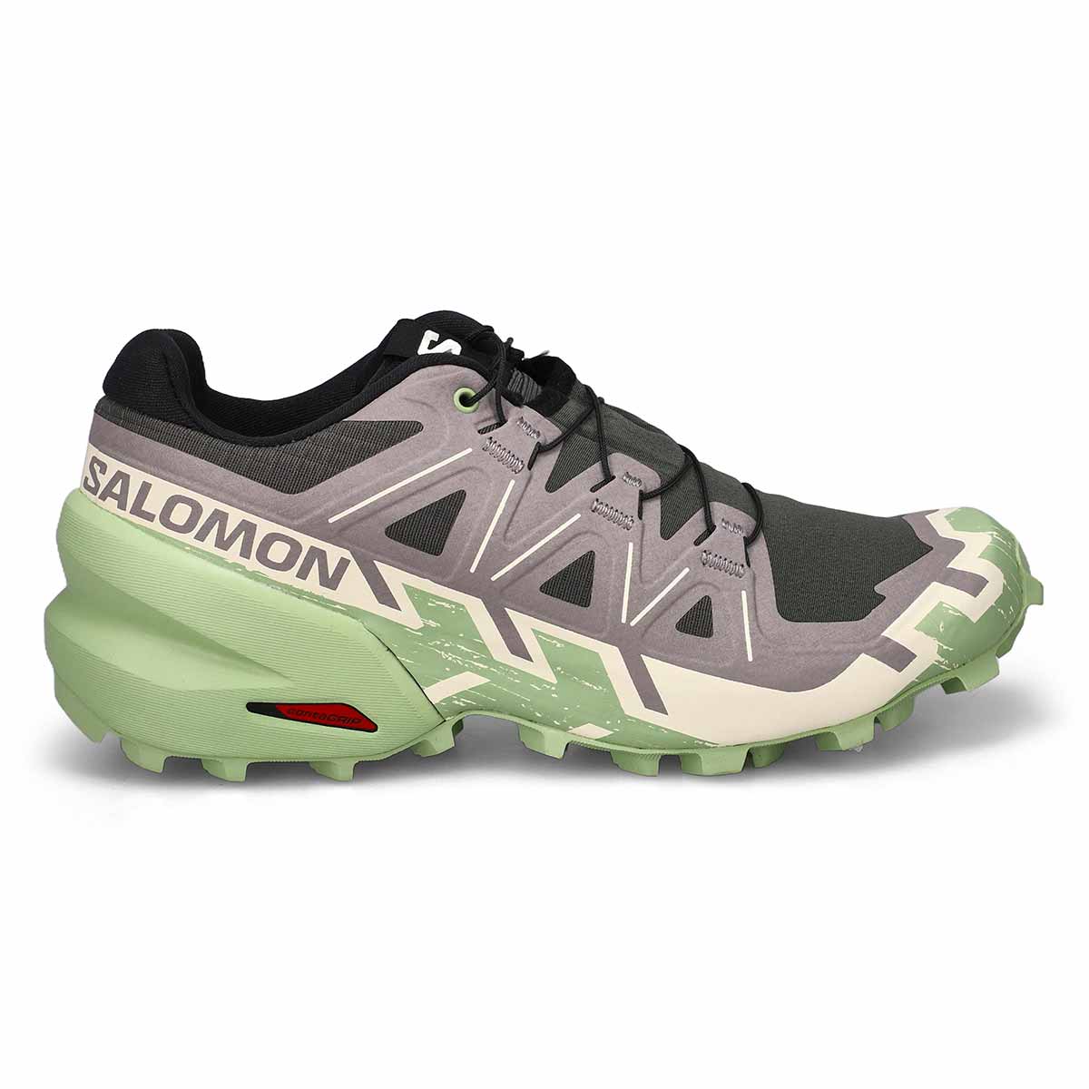 Baskets de performance SPEEDCROSS 6, gris/glace vanille/vert fumée, femmes