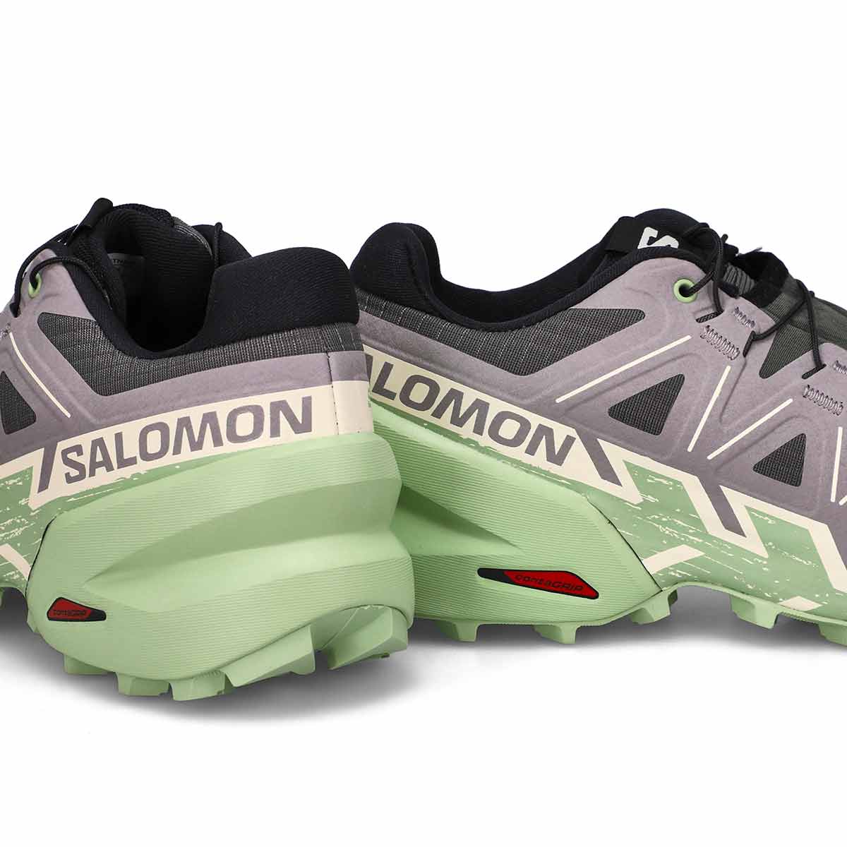 Baskets de performance SPEEDCROSS 6, gris/glace vanille/vert fumée, femmes
