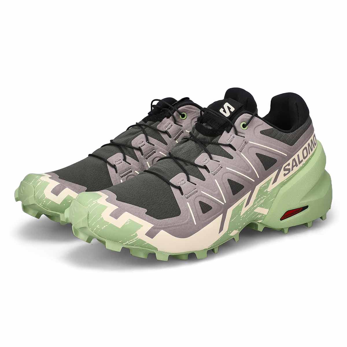 Baskets de performance SPEEDCROSS 6, gris/glace vanille/vert fumée, femmes