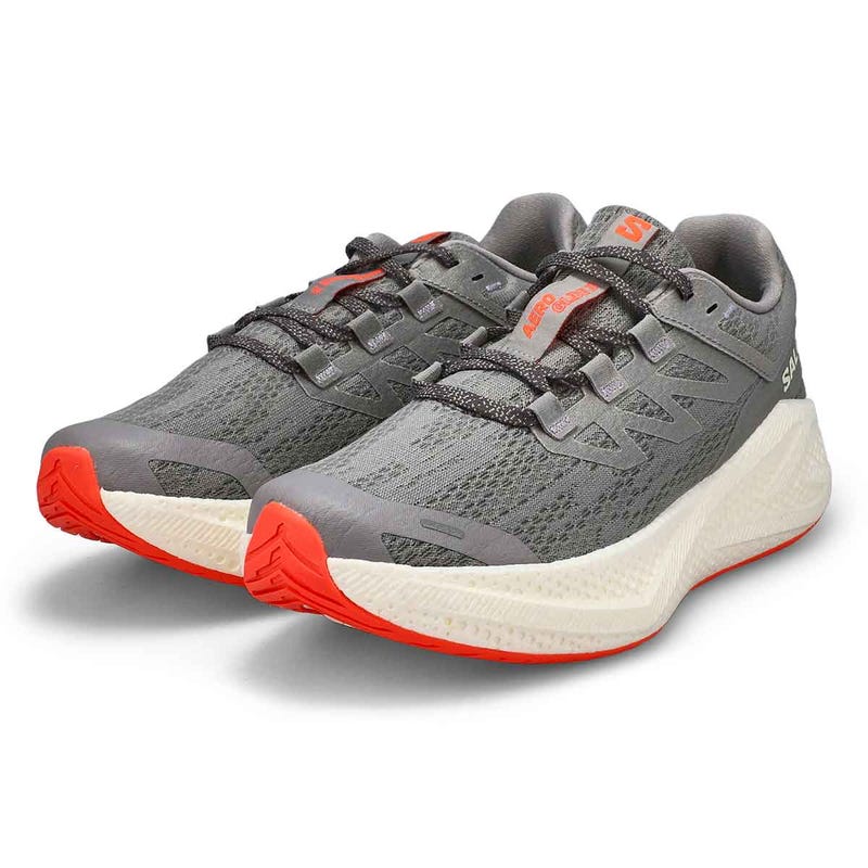 Chaussure de course de performance AERO GLIDE 3, gris/glace vanille/flamme néon, hommes