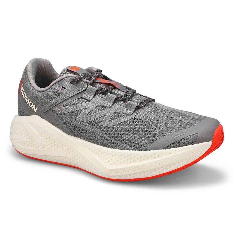 Chaussure de course de performance AERO GLIDE 3, gris/glace vanille/flamme néon, hommes