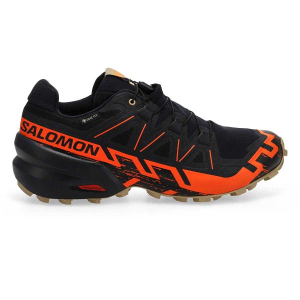 Baskets de performance imperméables SPEEDCROSS 6 GTX, noir/orange/poivre blanc, hommes