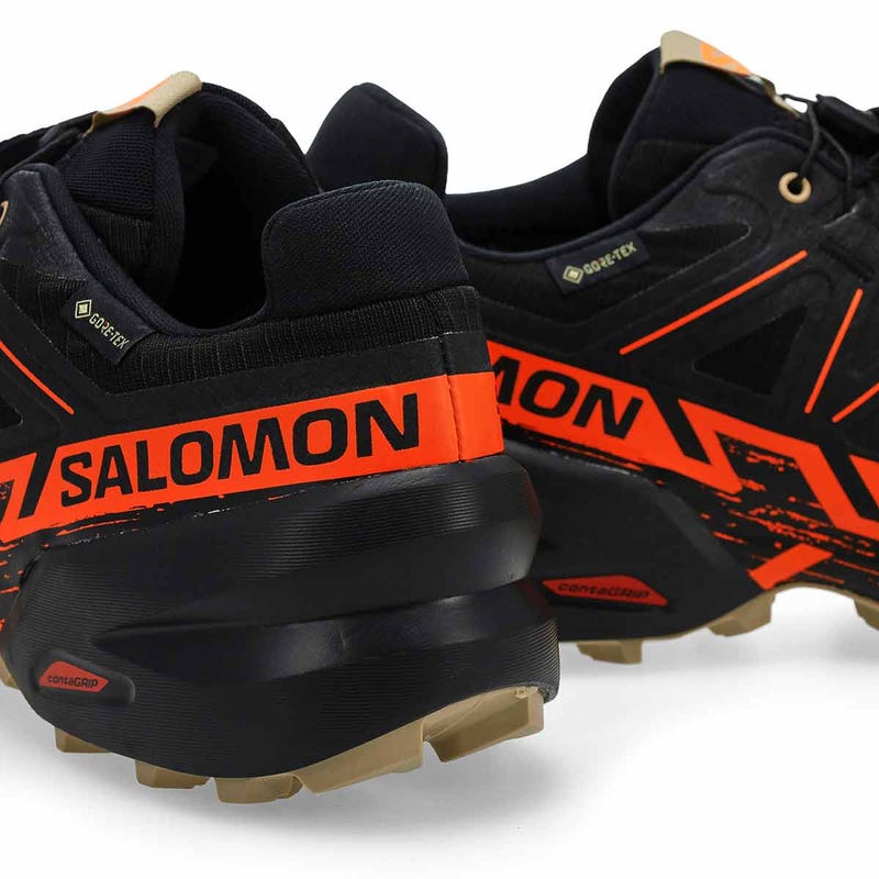 Baskets de performance imperméables SPEEDCROSS 6 GTX, noir/orange/poivre blanc, hommes