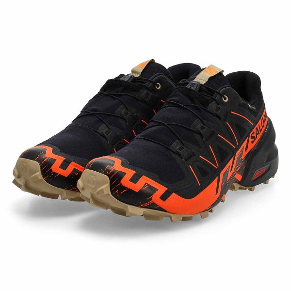 Baskets de performance imperméables SPEEDCROSS 6 GTX, noir/orange/poivre blanc, hommes