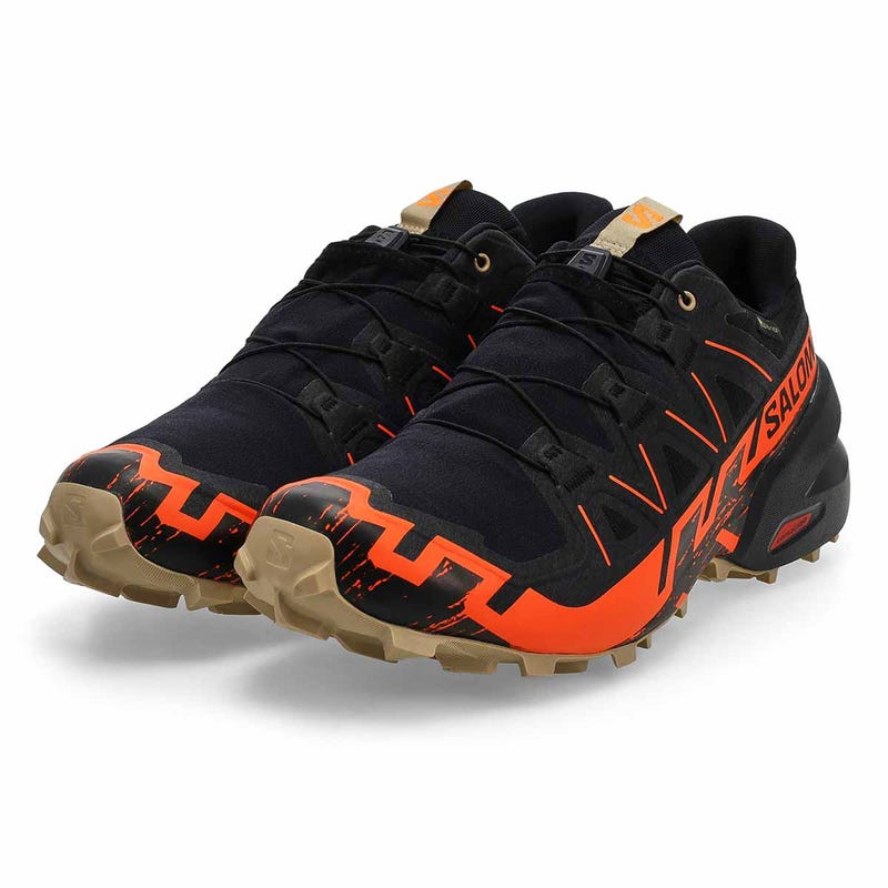 Baskets de performance imperméables SPEEDCROSS 6 GTX, noir/orange/poivre blanc, hommes