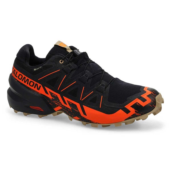 Baskets de performance imperméables SPEEDCROSS 6 GTX, noir/orange/poivre blanc, hommes