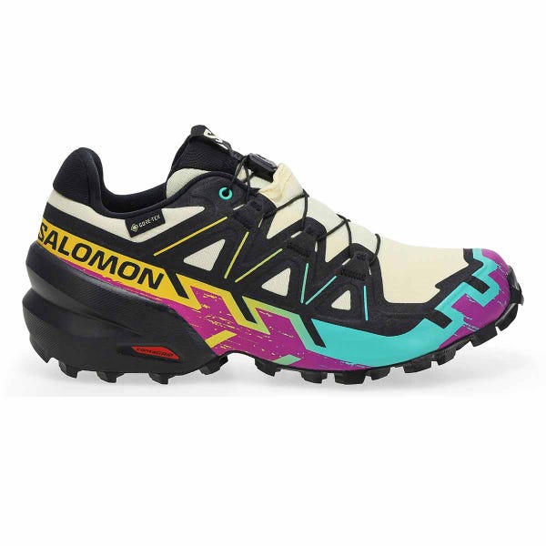 Women's Speedcross 6 GTX Waterproof Performance Sneaker - Transparent Yellow/Black/Waterfall
