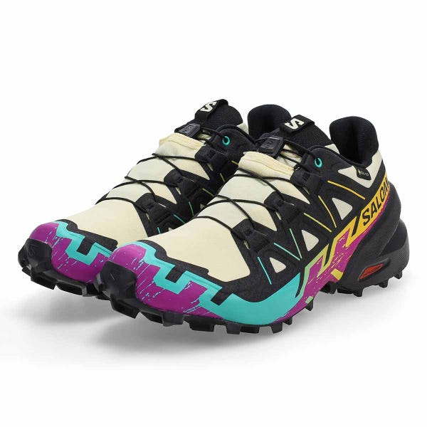 Women's Speedcross 6 GTX Waterproof Performance Sneaker - Transparent Yellow/Black/Waterfall