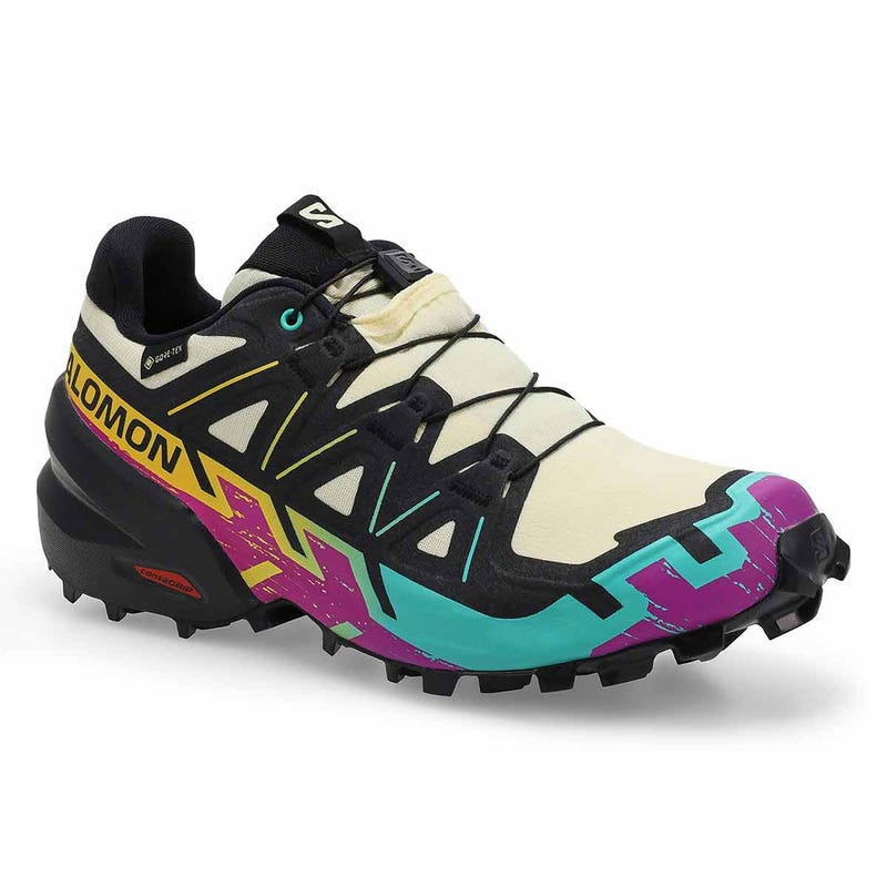 Women's Speedcross 6 GTX Waterproof Performance Sneaker - Transparent Yellow/Black/Waterfall