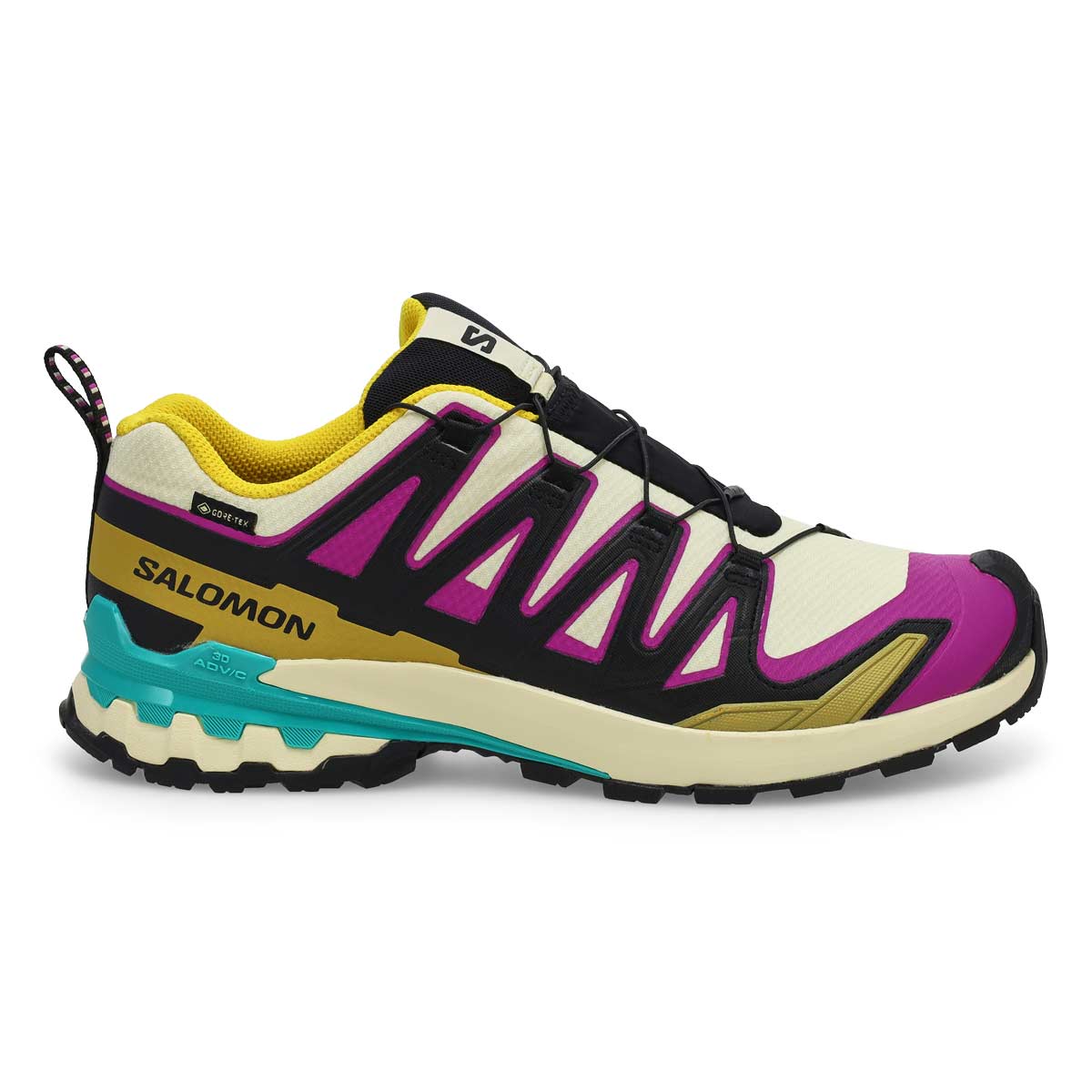 Men's XA Pro 3D V9 GTX Waterproof Performance Sneaker - Transparent Yellow/Black/Waterfall