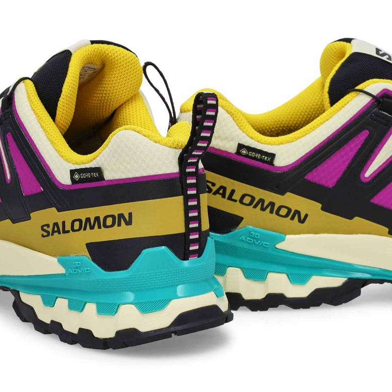 Baskets de performance imperméables XA PRO 3D V9 GTX, jaune transparent/noir/chute d'eau, hommes