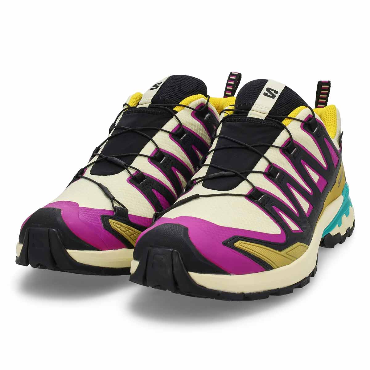 Men's XA Pro 3D V9 GTX Waterproof Performance Sneaker - Transparent Yellow/Black/Waterfall