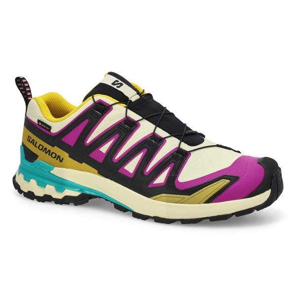 Baskets de performance imperméables XA PRO 3D V9 GTX, jaune transparent/noir/chute d'eau, hommes