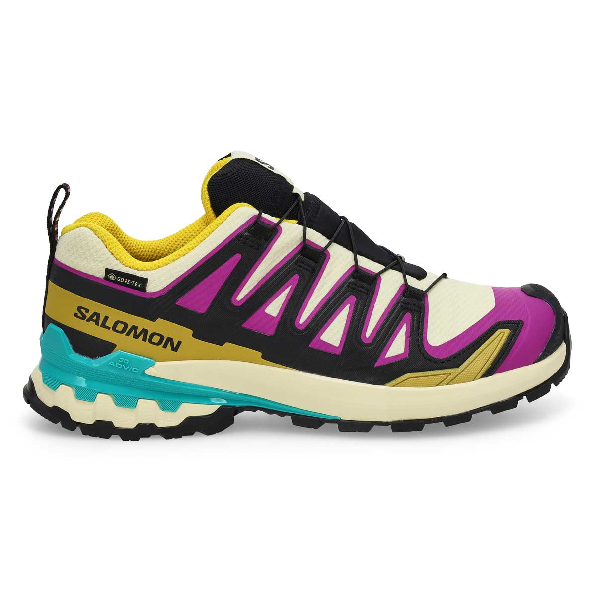 Women's  XA Pro 3D V9 GTX Waterproof Performance Sneaker - Transparent Yellow/Black/Waterfall