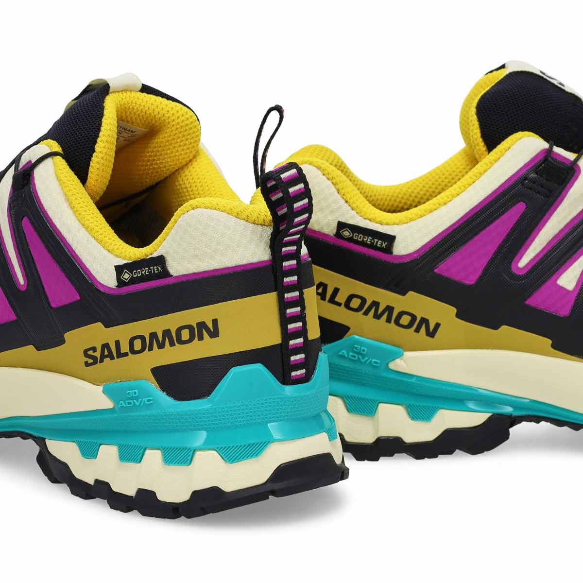 Women's  XA Pro 3D V9 GTX Waterproof Performance Sneaker - Transparent Yellow/Black/Waterfall