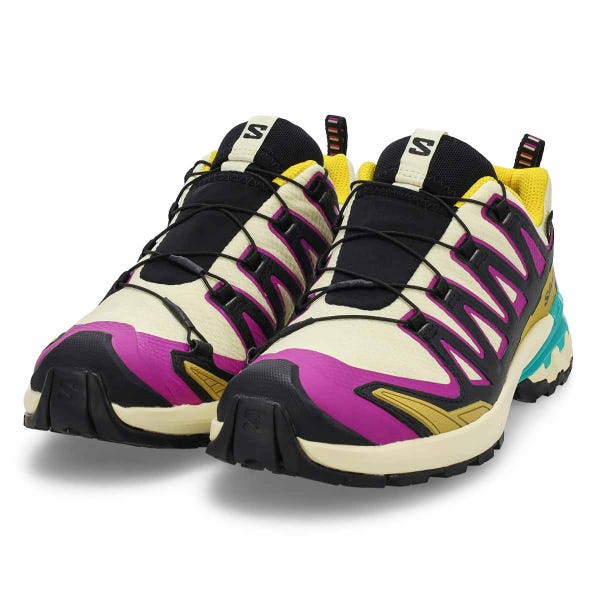 Women's  XA Pro 3D V9 GTX Waterproof Performance Sneaker - Transparent Yellow/Black/Waterfall