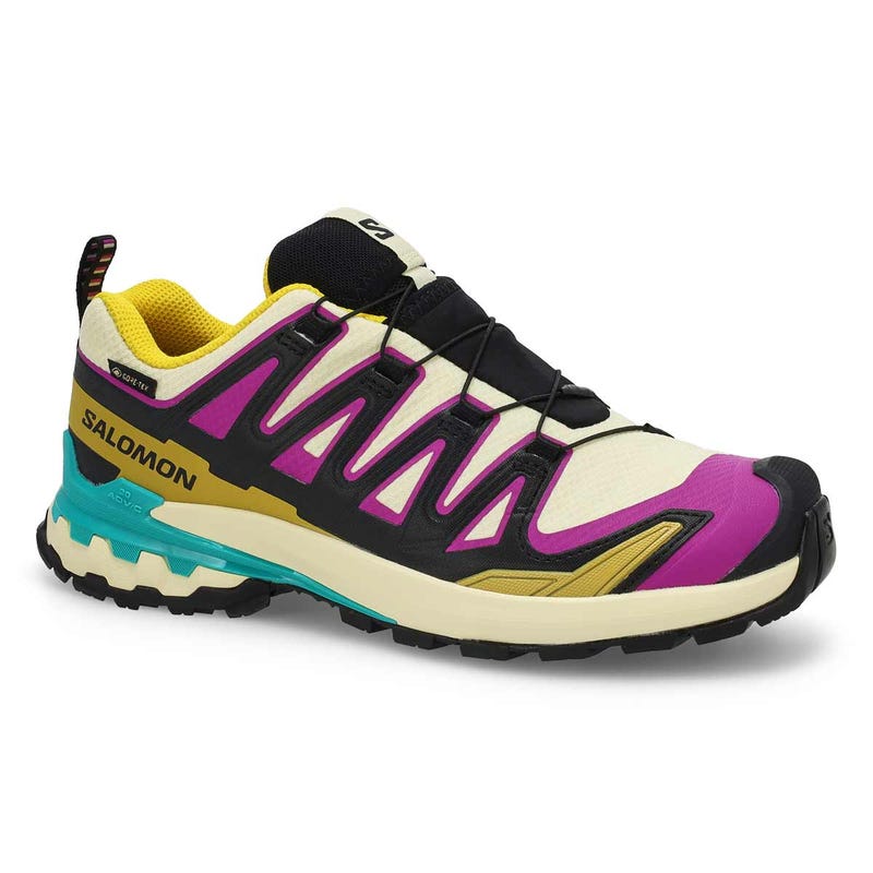 Women's  XA Pro 3D V9 GTX Waterproof Performance Sneaker - Transparent Yellow/Black/Waterfall