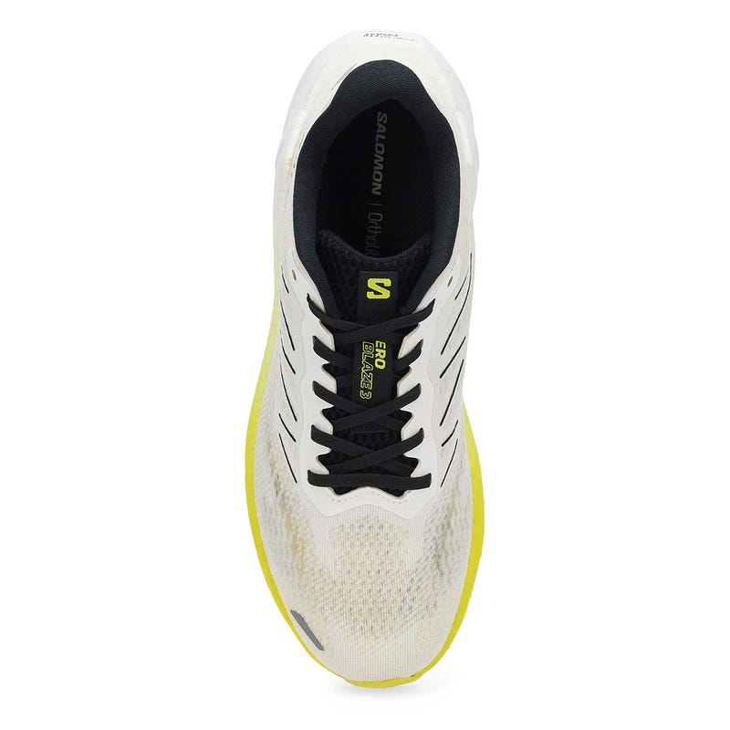 Baskets de performance AERO BLAZE 3, blanc/noir/jaune éclatant, hommes