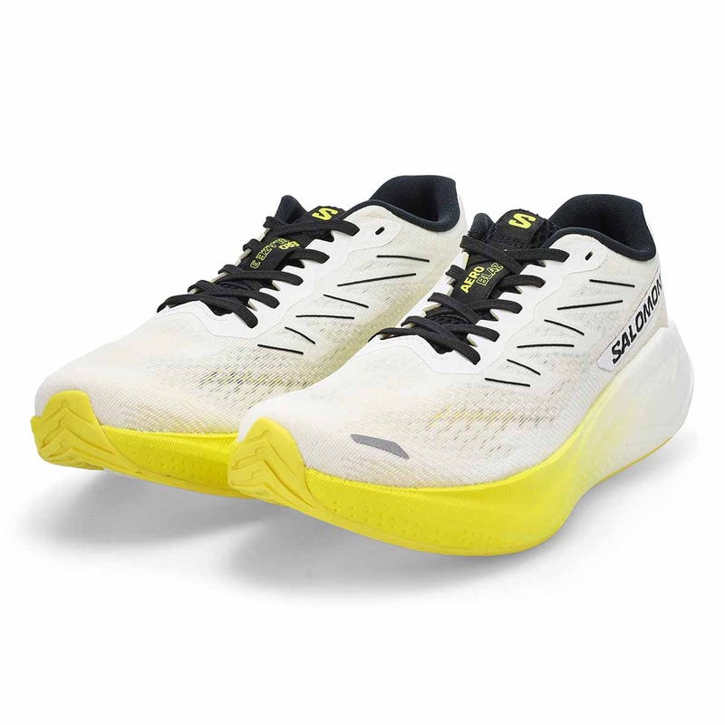 Baskets de performance AERO BLAZE 3, blanc/noir/jaune éclatant, hommes