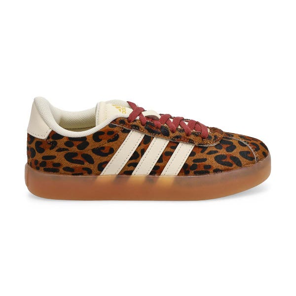 Espadrille à lacets VL Court 3.0 K pour filles - Blanc crème/Mesa/Noir