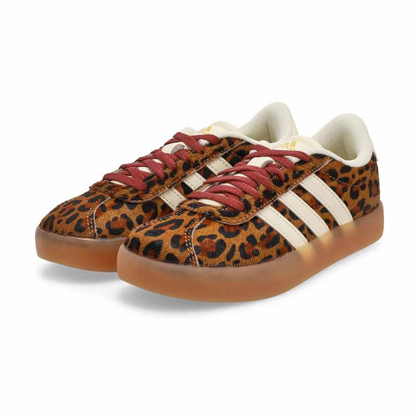 Espadrille à lacets VL Court 3.0 K pour filles - Blanc crème/Mesa/Noir
