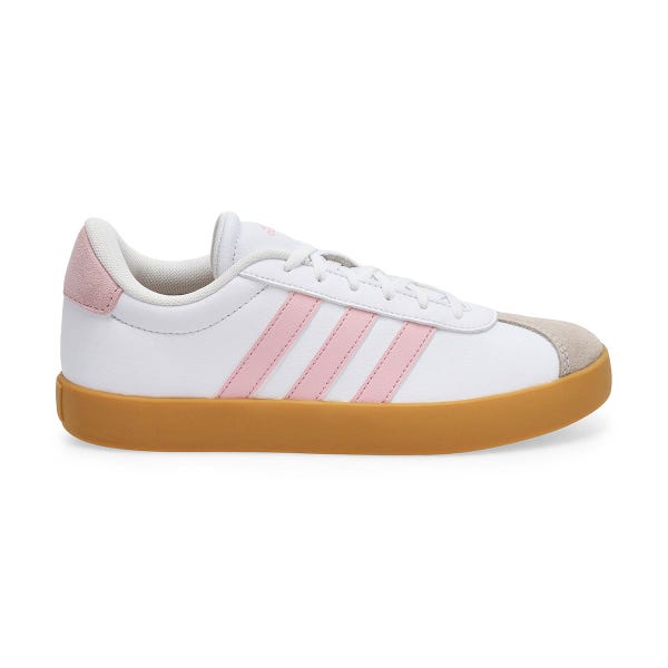 Basket à lacets VL COURT 3.0 K, blanc/rose/gomme, filles
