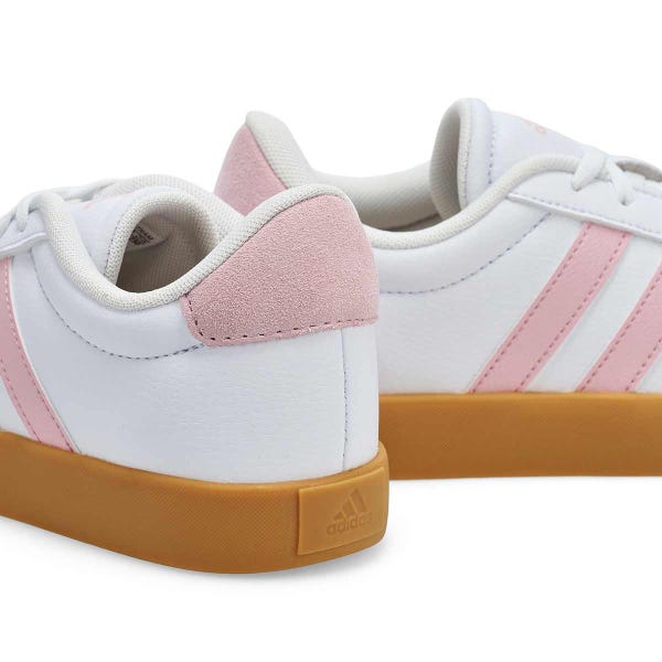 Basket à lacets VL COURT 3.0 K, blanc/rose/gomme, filles