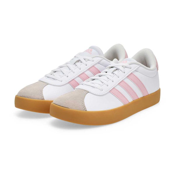 Basket à lacets VL COURT 3.0 K, blanc/rose/gomme, filles