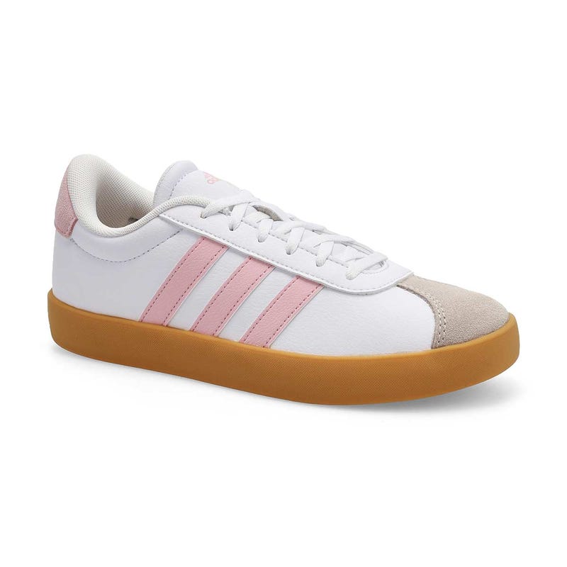Basket à lacets VL COURT 3.0 K, blanc/rose/gomme, filles