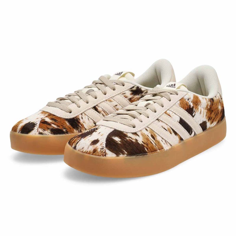 Women's  VL Court 3.0 Lace Up Sneaker - Off White/Trace Brown