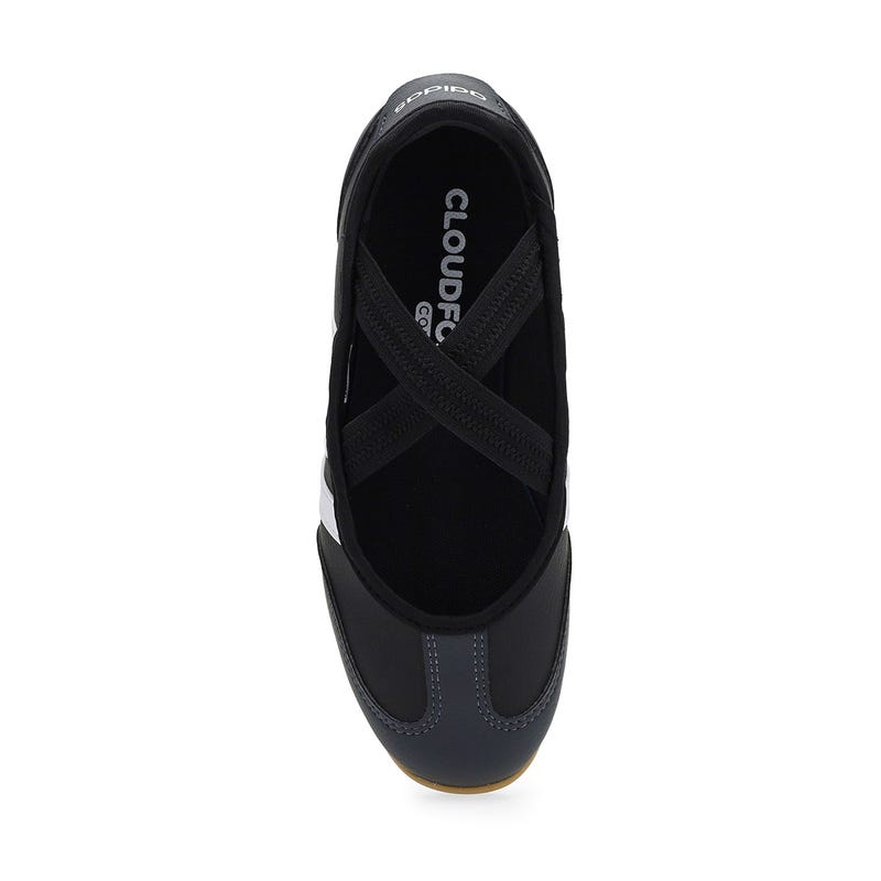 Girls'  Barreda Mary Jane J Low Profile Sneaker - Black/White/Carbon