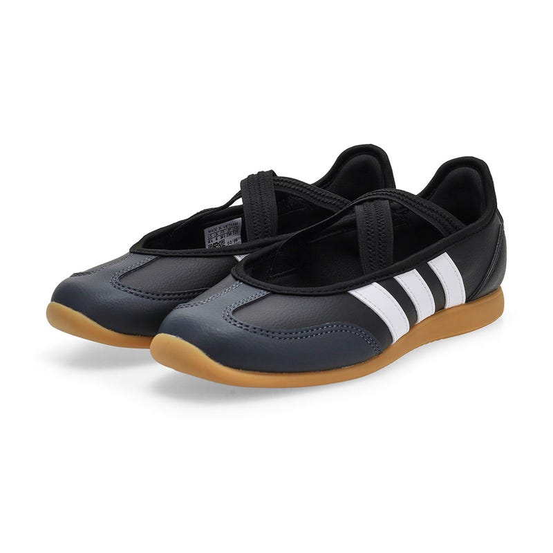 Girls'  Barreda Mary Jane J Low Profile Sneaker - Black/White/Carbon
