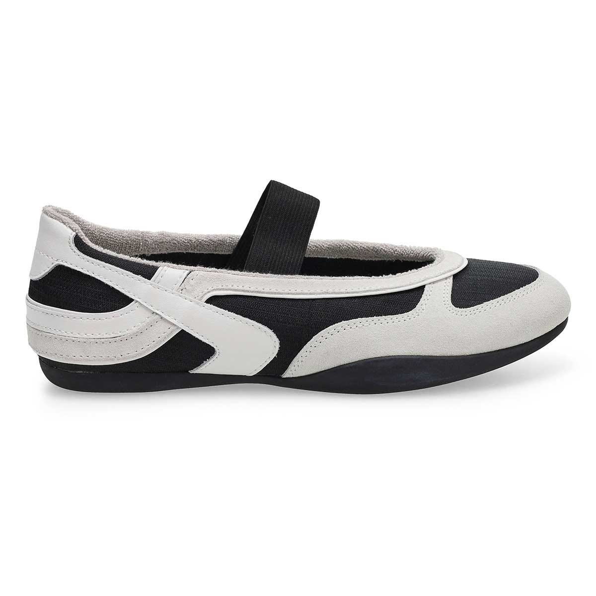 Basket Mary Jane LETTIE, blanc/noir, femmes