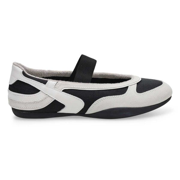 Basket Mary Jane LETTIE, blanc/noir, femmes