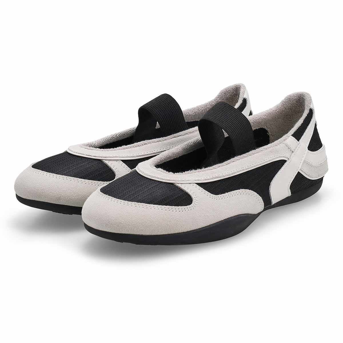 Basket Mary Jane LETTIE, blanc/noir, femmes