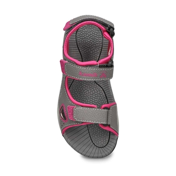 Girls' Lobster 2 Sport Sandal - Dark Grey/Pink