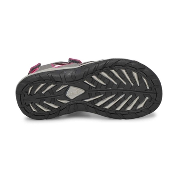 Girls' Lobster 2 Sport Sandal - Dark Grey/Pink