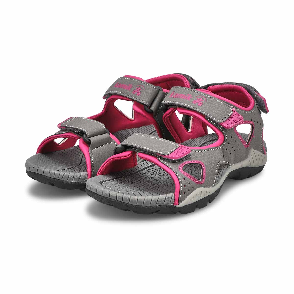 Sandale sport LOBSTER 2, gris foncé/rose, filles