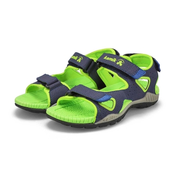 Boys' Lobster 2 Sport Sandal - Navy/Lime