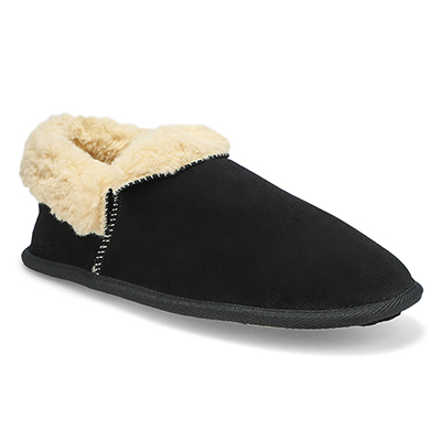 SoftMoc Men's Loki Closed Back Slipper - Blac | SoftMoc.com