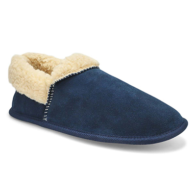 Mns Loki Closed Back Slipper - Navy