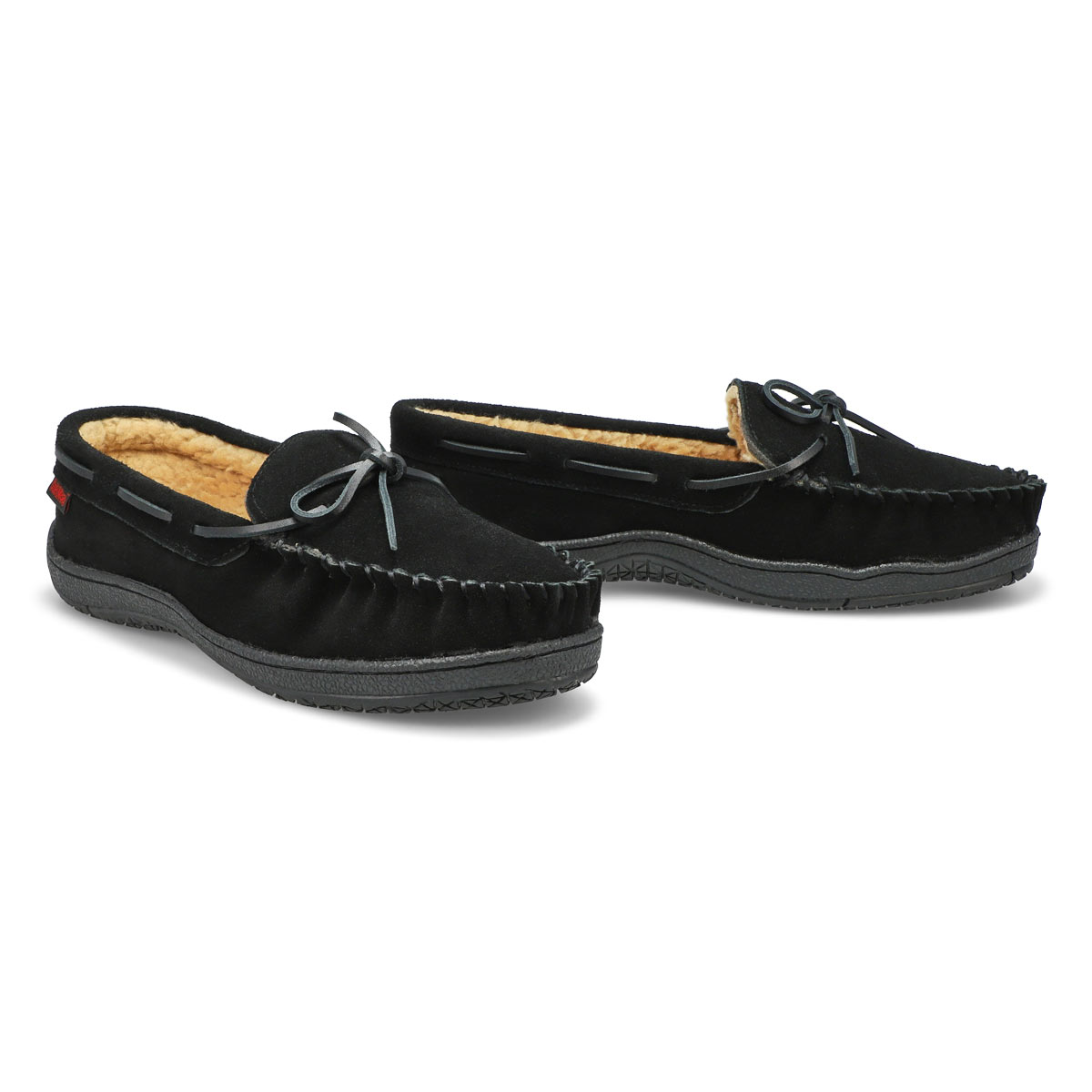 Men's Louie Lined Suede SoftMocs - Black