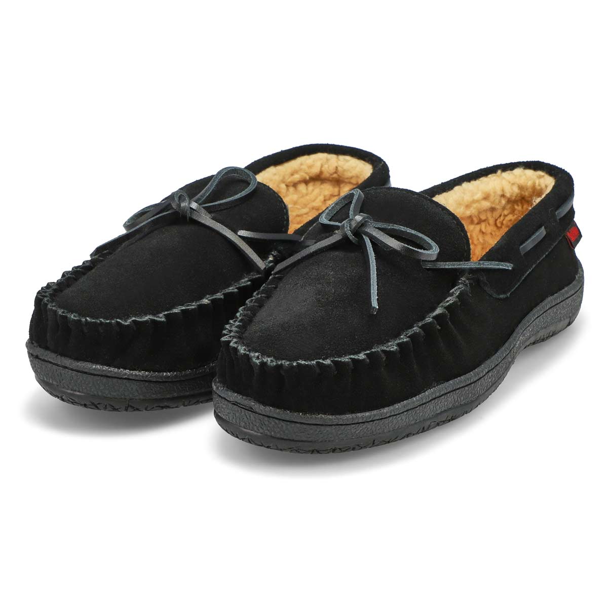 Men's Louie Lined Suede SoftMocs - Black